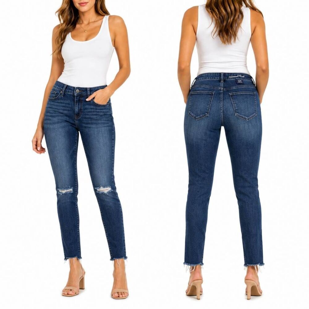 Universal Thread Mid Rise Skinny Distressed Jeans 6/28R